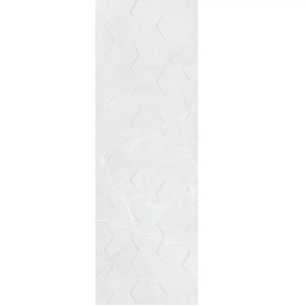 

плитка настенная braga white hexagon белый 25x75 53584