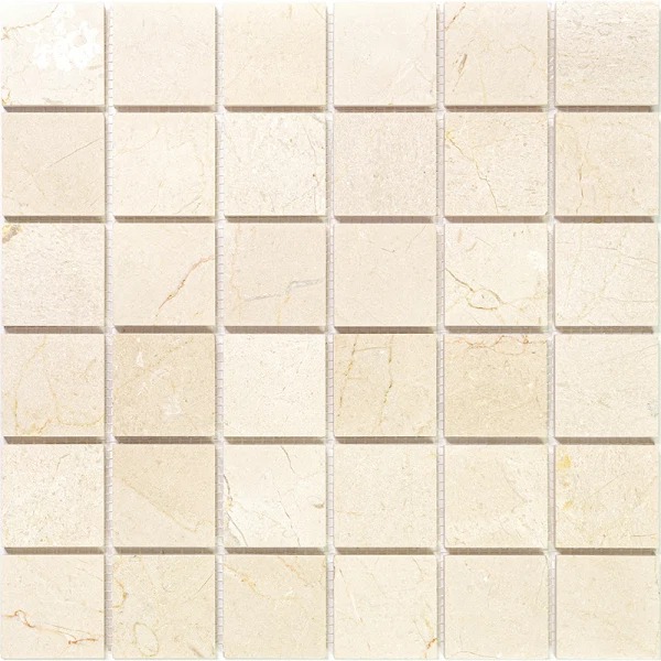 

мозаика из мрамора 30,5*30,5 natural бежевый 7m25-48p (crema marfil), Бежевая