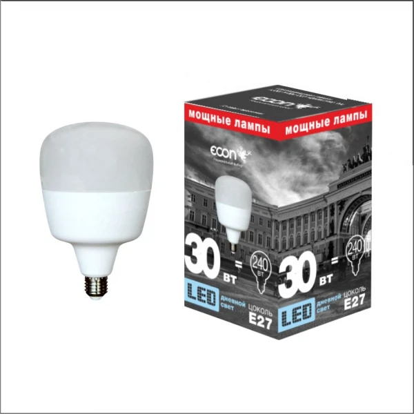 

лампа светодиодная led gl 30вт e27 6500k hp