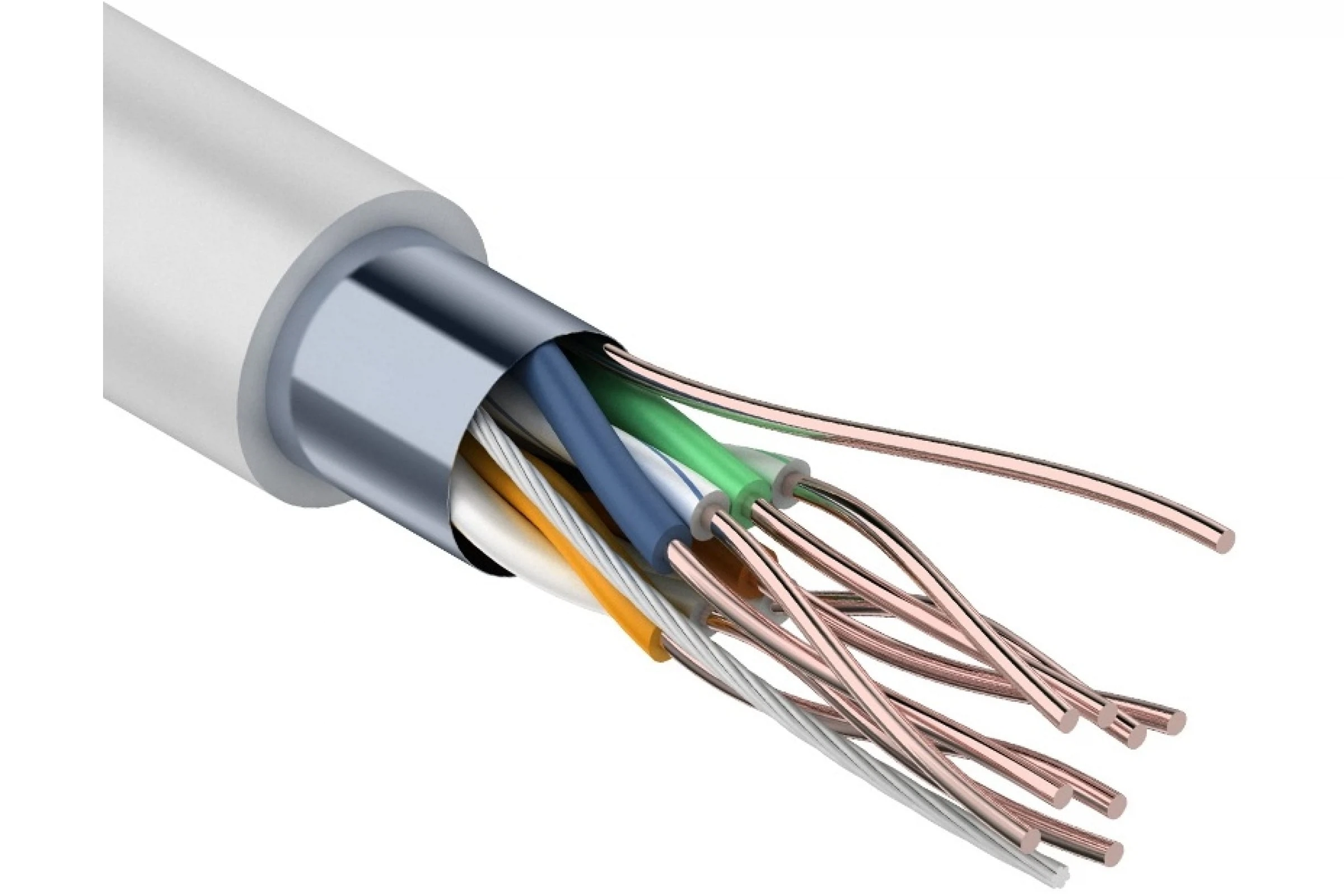 Изображение товара Кабель FTP 4PR 24AWG CAT5e 305м REXANT для сетей и видеонаблюдения
