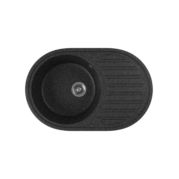 

мойка кухонная мраморная greenstone 77x50 grs-18l-308 черный