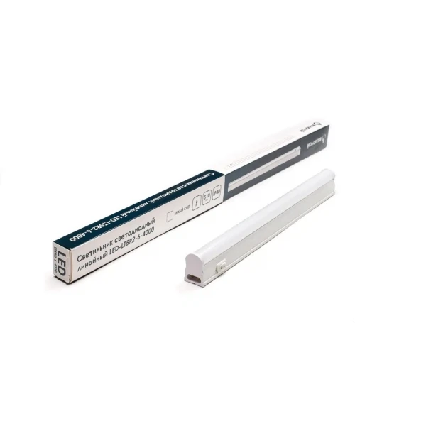 

светильник линейный включай led-lt5r2-6-4000 4000k 480лм ip40 белый (287*23*22мм)
