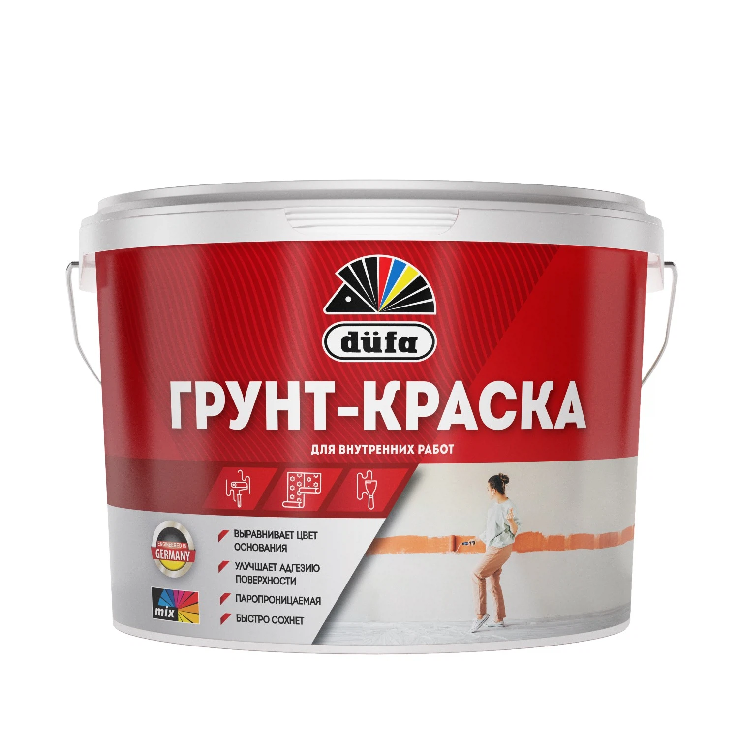 Изображение товара Универсальная грунтовка DUFA 2,5л для внутренних работ без запаха Изображение товара Универсальная грунтовка DUFA 2,5л для внутренних работ без запаха