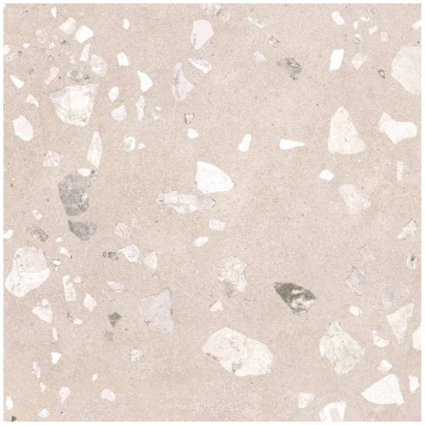 

керамогранит terrazzo sugar beige бежевый pg 01 60х60 010400001041
