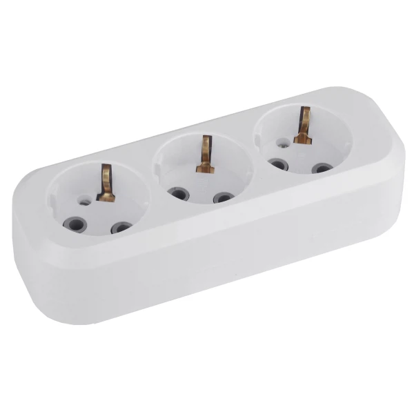 

колодка пластик, 3 поста, с/з, 16а, белая, эра kx-3е, Белый