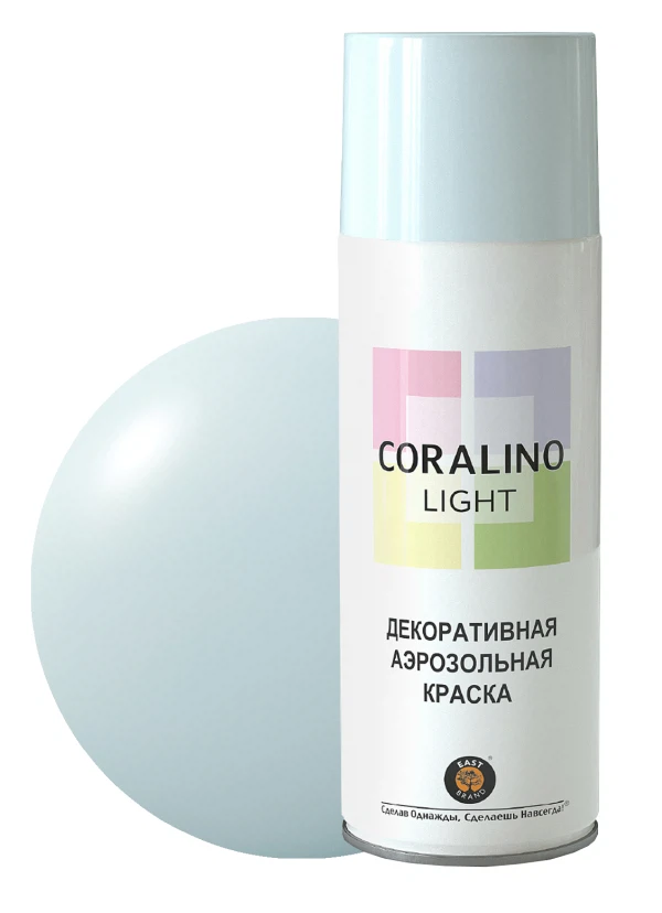 

краска аэрозольная coralino light белый иней 520мл
