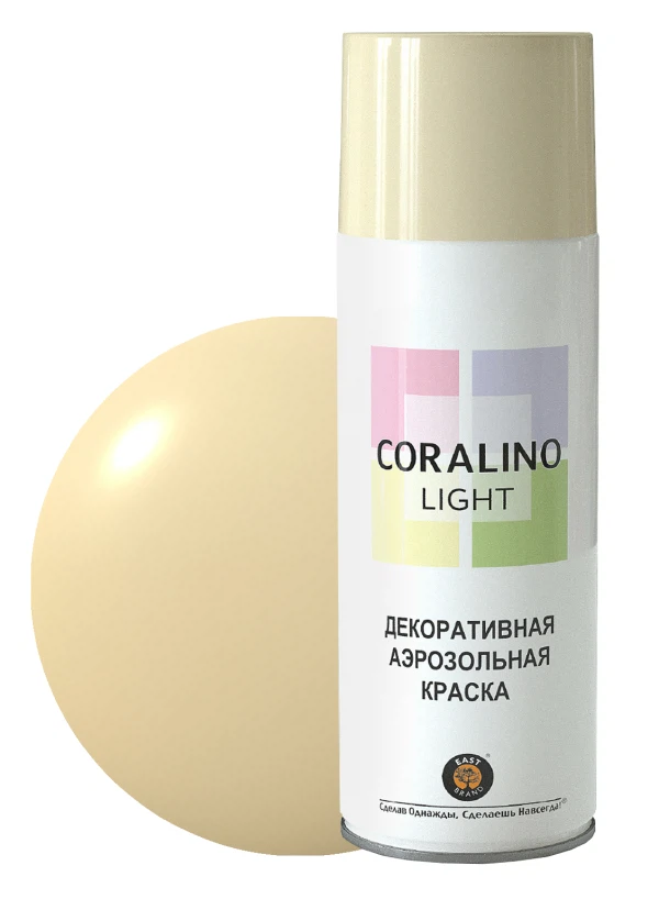 

краска аэрозольная coralino light слоновая кость 520мл