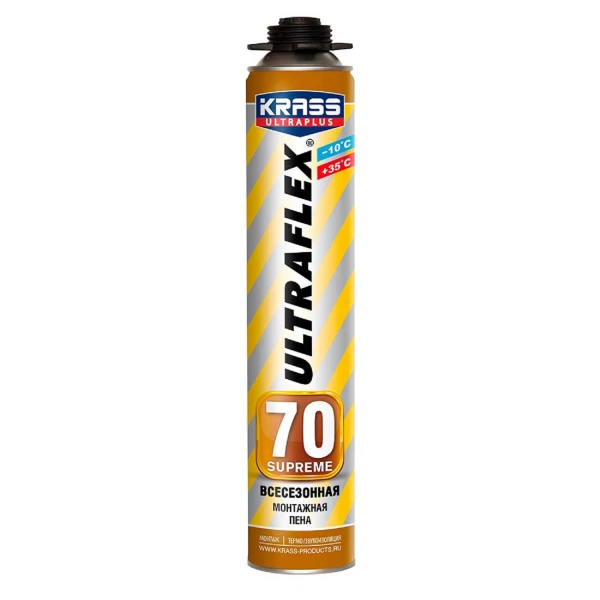 Фото Пена монтажная Krass Ultraflex 70 проф. всесезонная