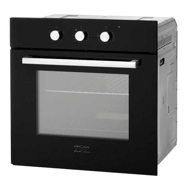 шкаф встраиваемый духовой krona essenza 60 bl 00026339