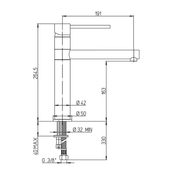 Фото Смеситель для кухни рычажный paini cox 78cr583km
