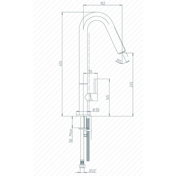 Фото Смеситель для кухни рычажный paini cox 78cr572uslmkm
