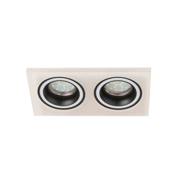 

светильник точечный эра dk92 wh/bk gu5.3 50вт ip20 белый/черный б0054363