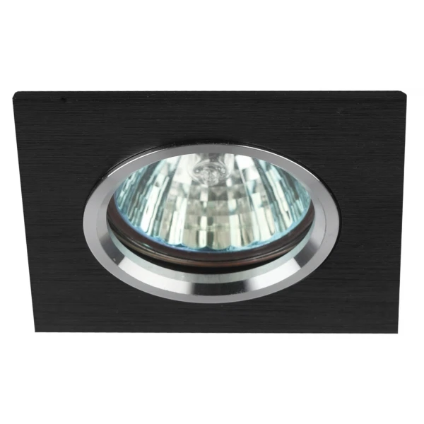 

светильник точечный эра kl57 sl/bk gu5.3 50вт ip20 серебро/черный б0017255