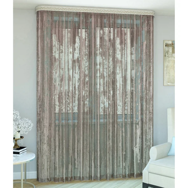 Фото Тюль дождь 3*2,6м сетка розовый 58091561