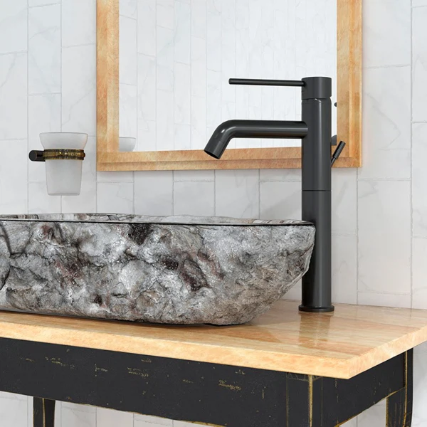 Фото Смеситель для умывальника рычажный paini cox черный 78pz211ll