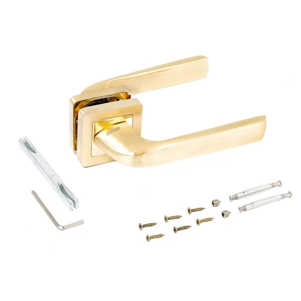 Фото Ручка дверная аллюр арт одри sb (12262) матовый золото