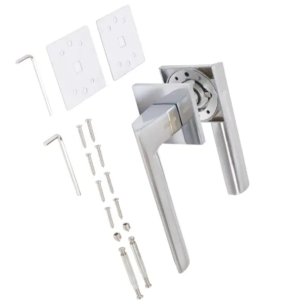 Фото Ручка дверная аллюр арт селена sc (13782) матовый хром