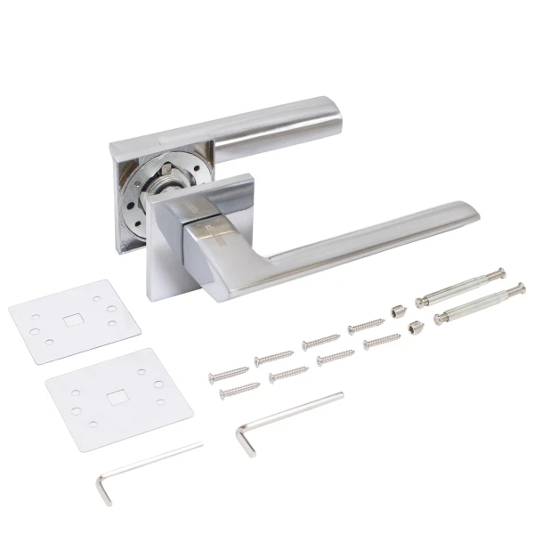 

ручка дверная аллюр арт "селена" sc (13782) матовый хром