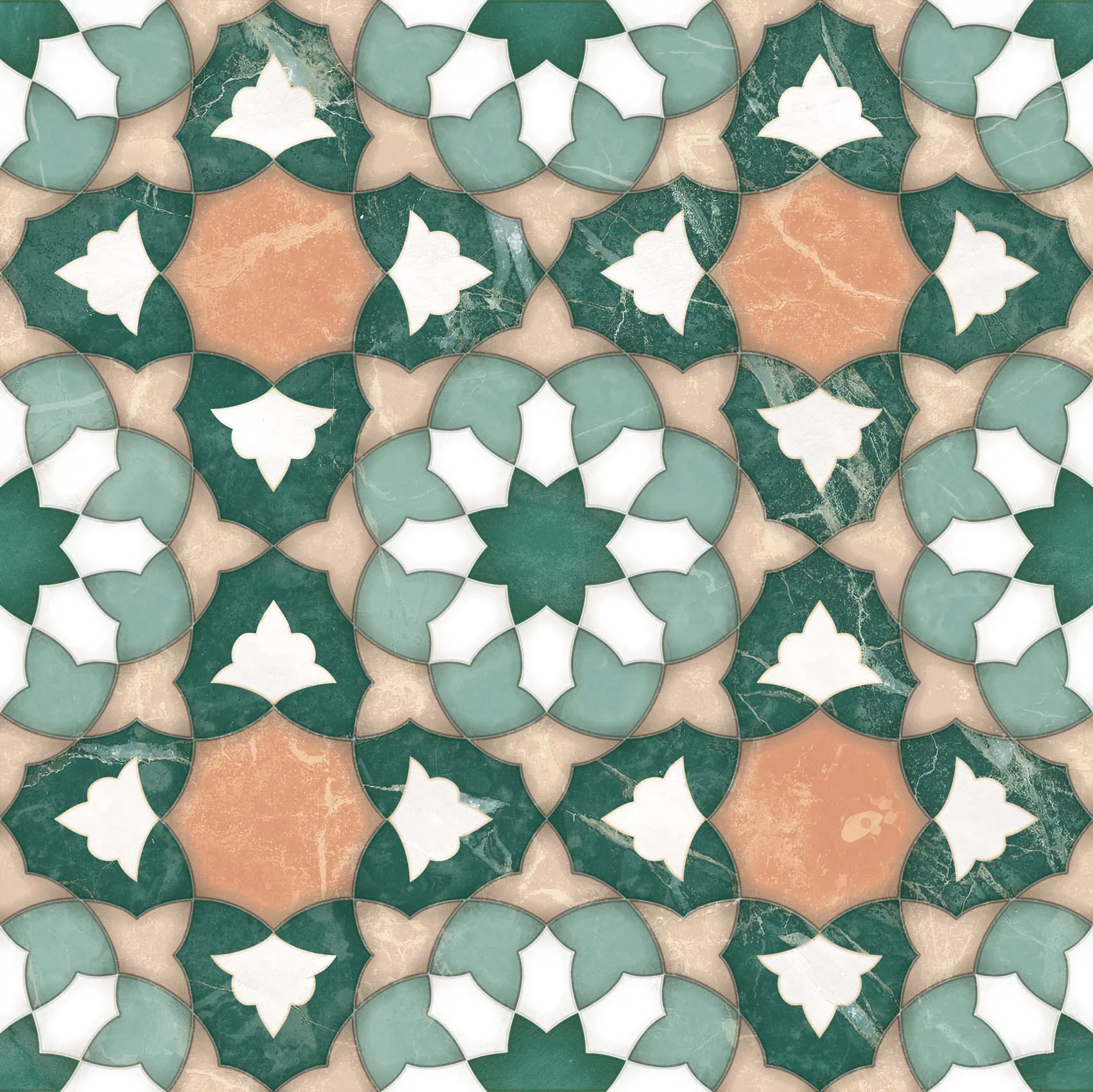 Изображение товара Керамогранит Monopole Marrakech, Monopole многоцветный орнамент , 22 * 22 , ( 23 шт. в уп ) , 00000090359