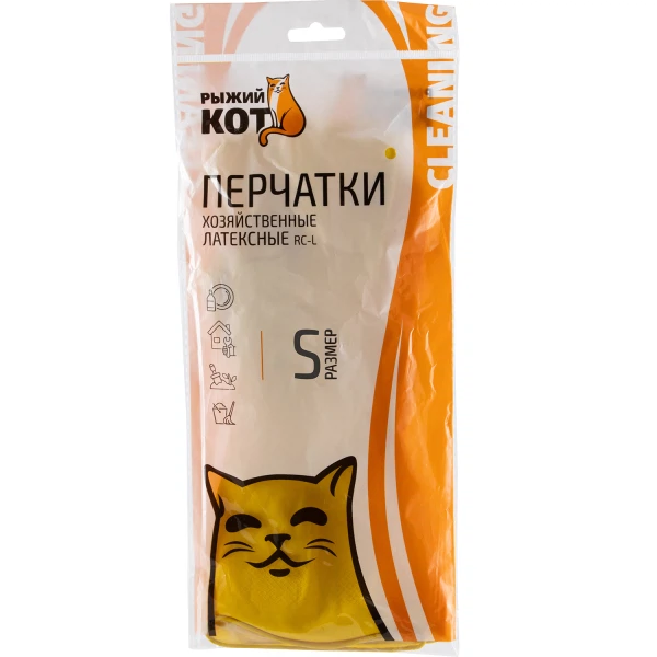 

перчатки латексные р-р s rc-l рыжий кот 092416