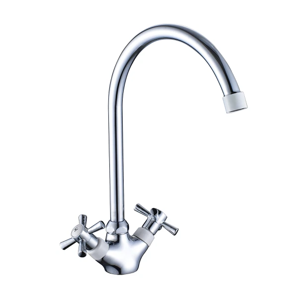 Смеситель для кухни вентильный decoroom dr51028-white