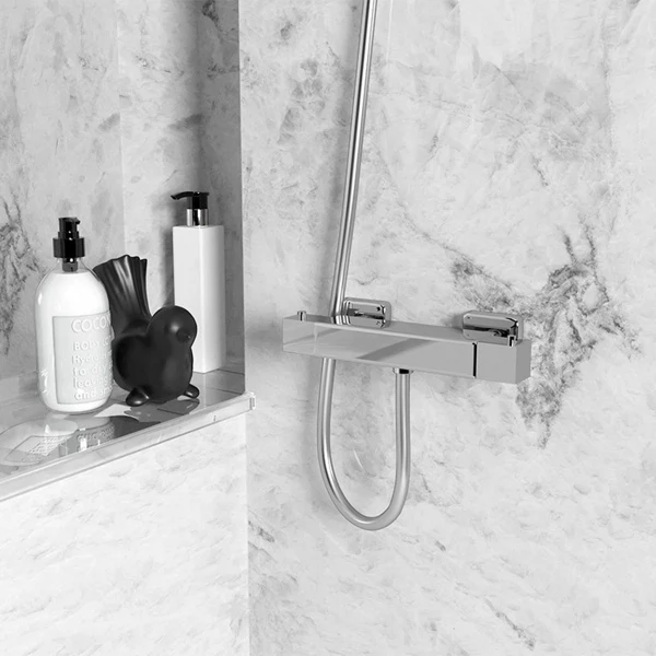 Фото Смеситель для душа вентильный paini dax с термостатом 84cr511thkm