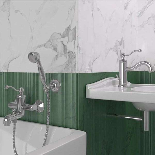 Фото Смеситель для ванны рычажный paini duomo с акс 88cr105km