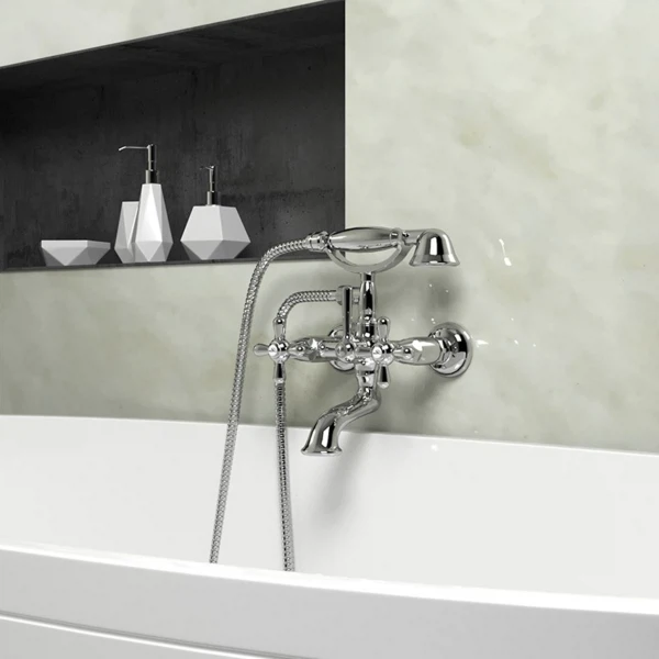 Фото Смеситель для ванны вентильный paini liberty с акс 17cr105km