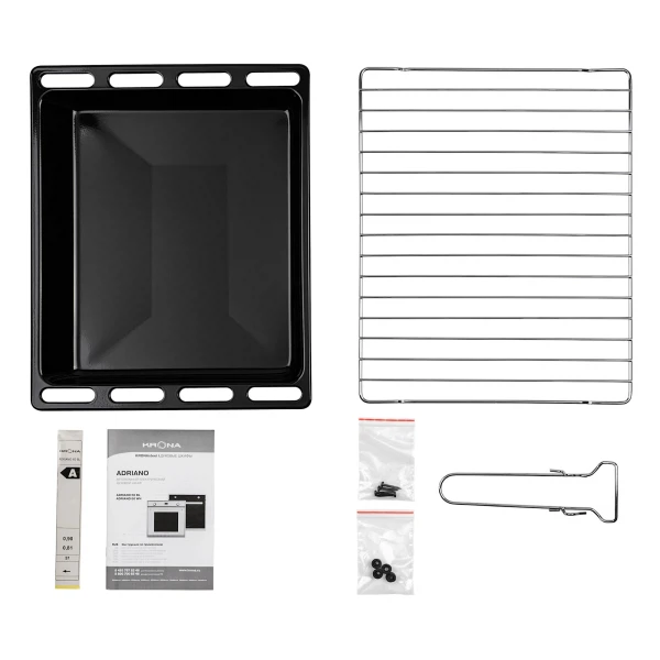 шкаф духовой электрический krona adriano 60 wh независимый 00026346