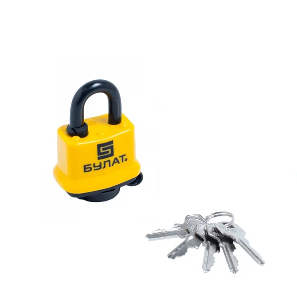 

замок навесной булат bc 0330 желтый