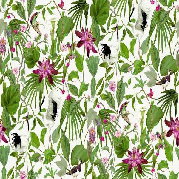 Фото Обои 60464-02 erismann amazonika флизелин 1,06*10,05м флористика белый