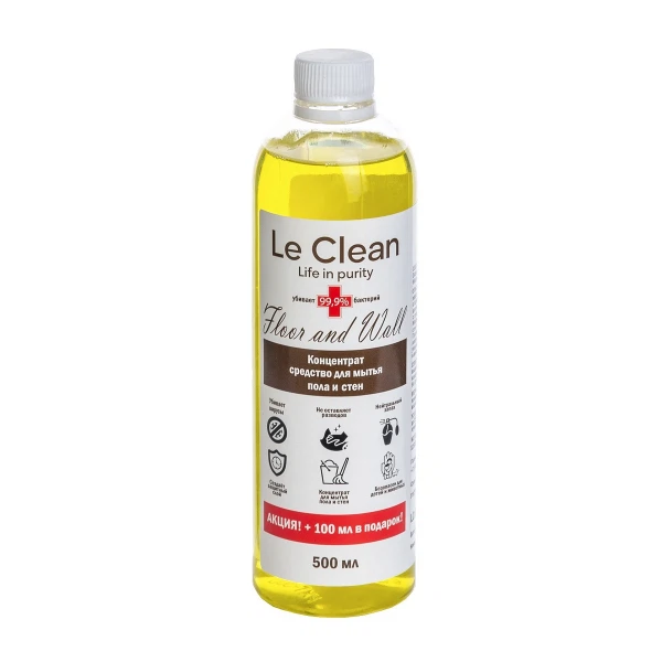 

средство для мытья пола и стен 500мл le clean floor and wall lc-flw500
