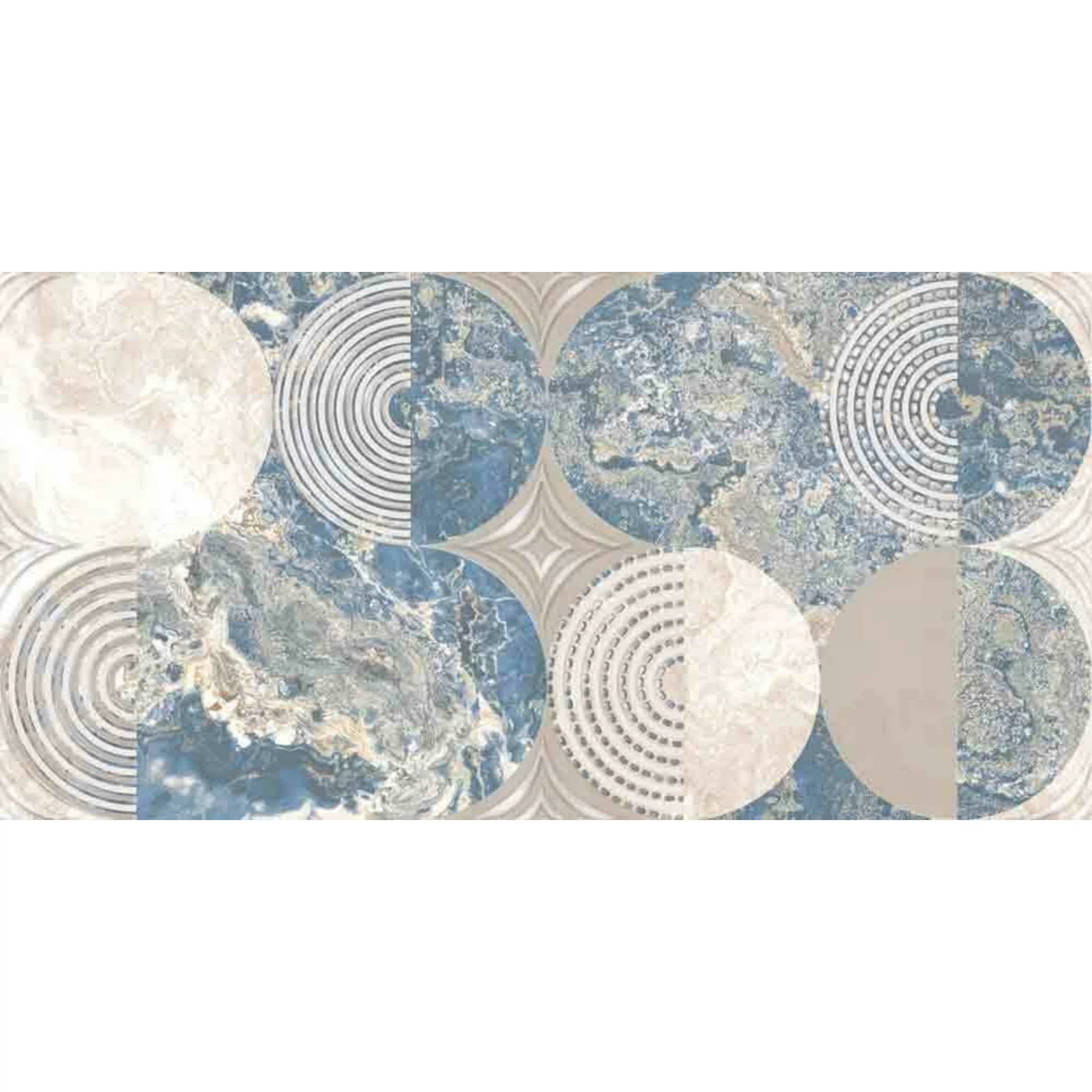 Изображение товара Декор настенный Ричмонд d1 30x60 см синий глянцевый Россия