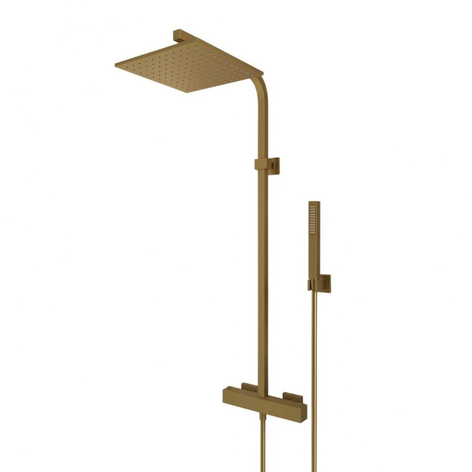 Изображение товара Душевой комплект Paini Dax-r с термостатом, золотой 84PJ689TH