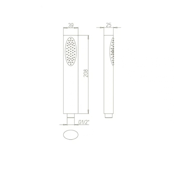 Фото Лейка для душа paini ovo 86cr155