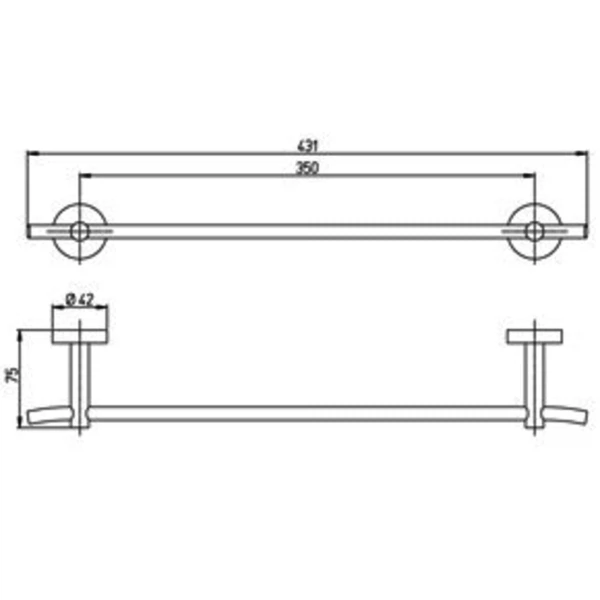 Фото Держатель для полотенец paini pixel 81cr001