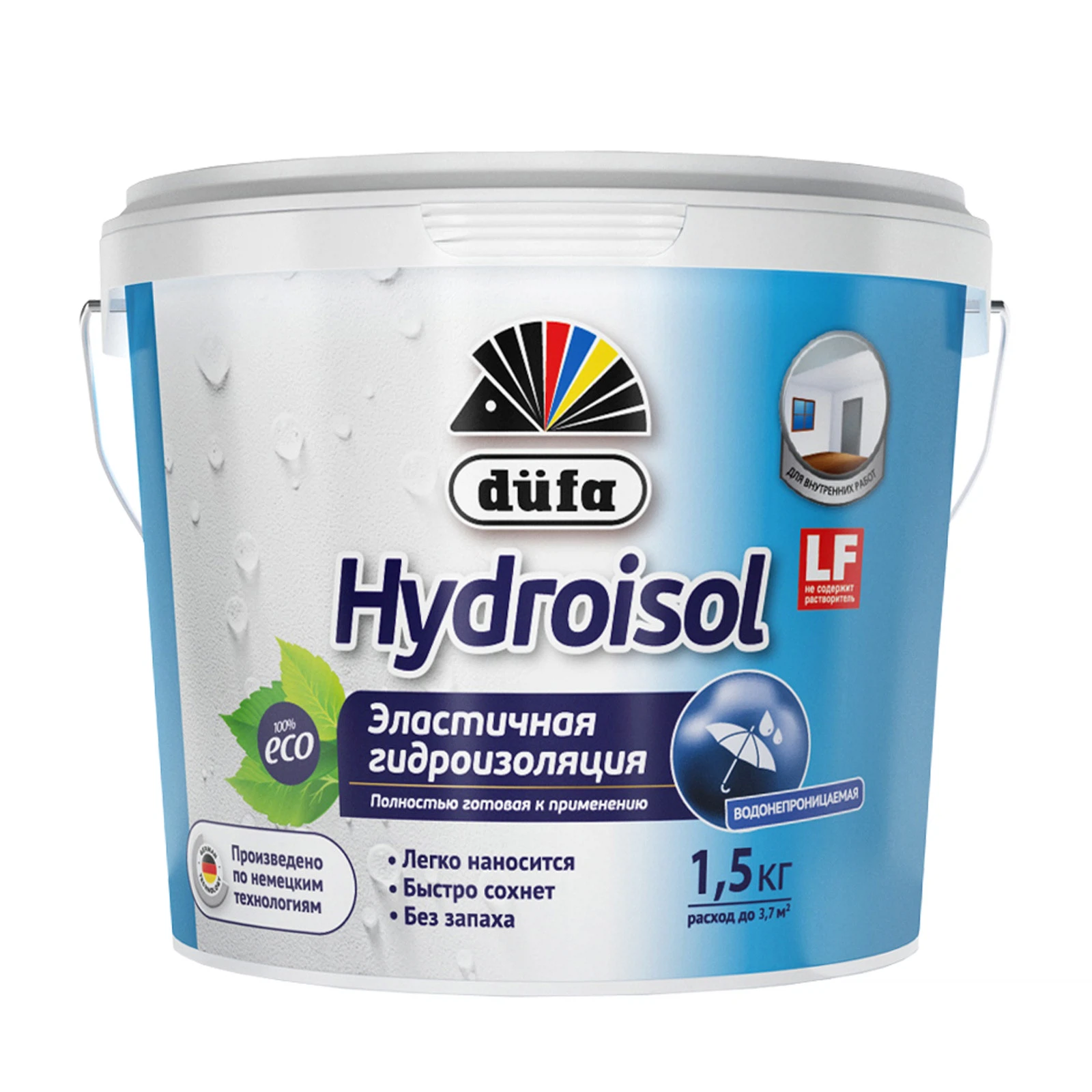 Изображение товара Гидроизоляция DUFA Hydroisol эластичная 1,5кг
