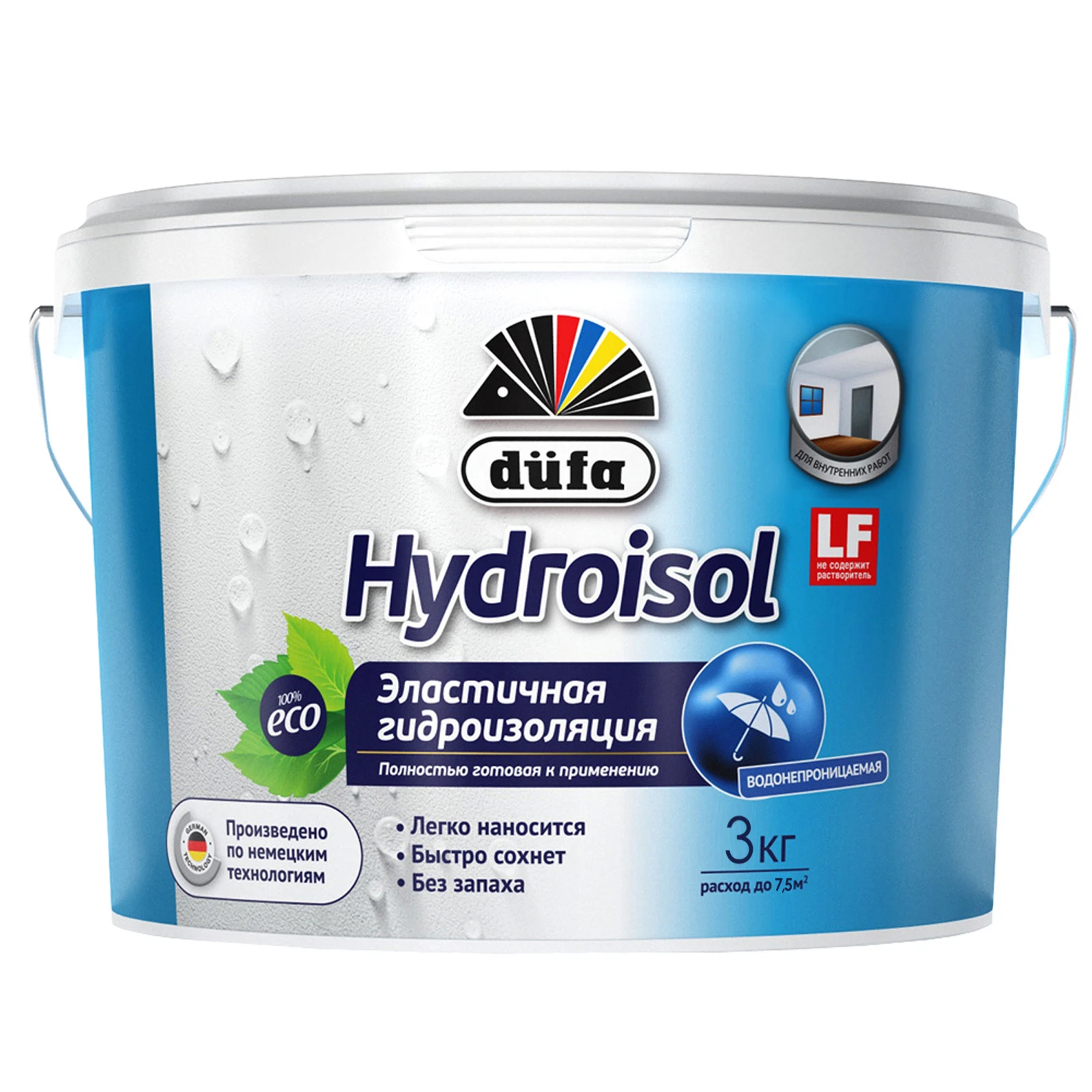 Изображение товара Гидроизоляция DUFA Hydroisol эластичная 3кг