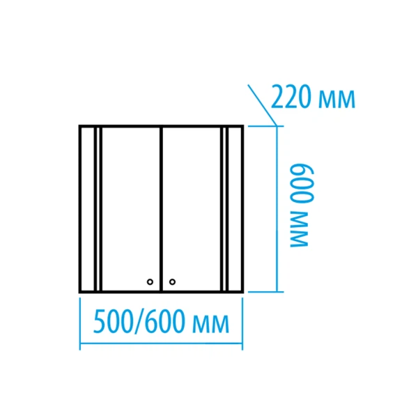 Фото Шкаф для ванной комнаты misty нептун 60 подвесной э-неп08060-011