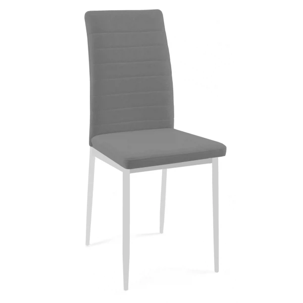 Фото Стул Dikline текс каркас белый/ B22 Grey