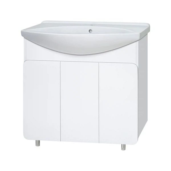 Фото Тумба с умывальником misty чегет 85 напольная ут000013349