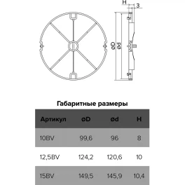 Защита от обратной тяги (обратный клапан) D150, 15Bv, ЭРА