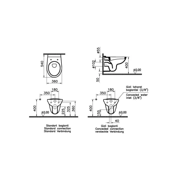 Фото Унитаз подвесной vitra normus 6855b003-0101
