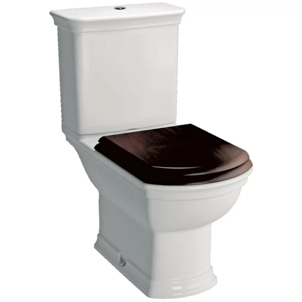 

унитаз-компакт напольный vitra serenada с деревянной крышкой 9722b003-7204