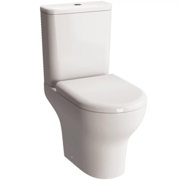 

унитаз-компакт напольный vitra zentrum open-back с сиденьем 9012b003-7204, Белый