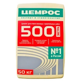 Цемент ЕВРОЦЕМЕНТ М500 Д20 ЦЕМ II/А-Ш 42,5Н, 50кг.