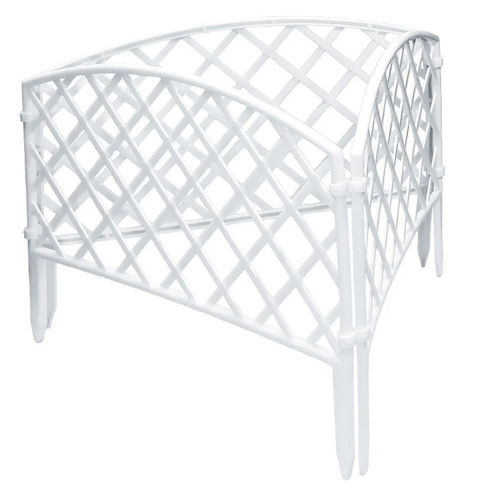 Изображение товара Забор декоративный сетка 28х300см белый