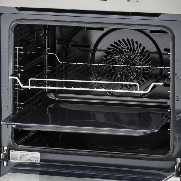 духовой шкаф электрический 60см черный нержавеющая сталь krona magnete 60 ix