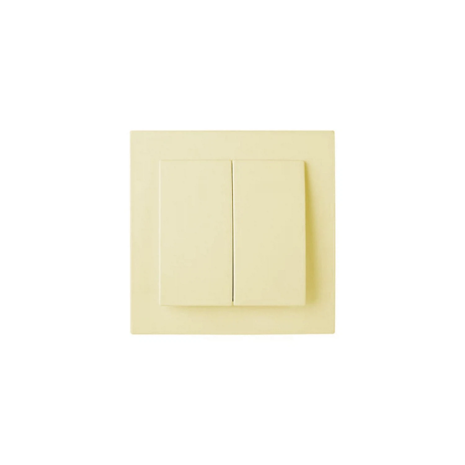 Изображение товара Выключатель двухклавишный скрытый IP20 для электросети 6А бежевый