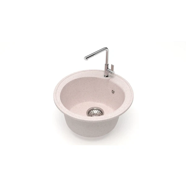 

мойка кухонная мраморная glanz 43,5х43,5 бежевый j-004-33